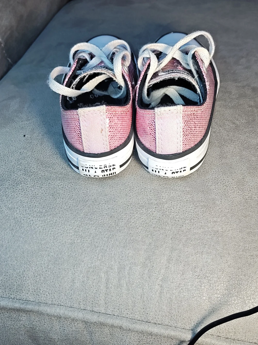 Converse Kids' Pink Sequin Chuck Taylor All Star Low Top